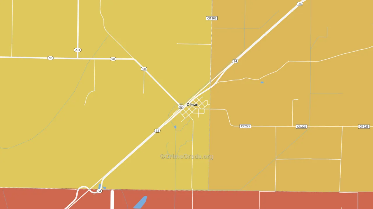 72449, AR Map of Drug-Related Crime Rates