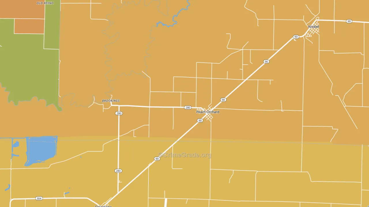 72453, AR Map of Drug-Related Crime Rates
