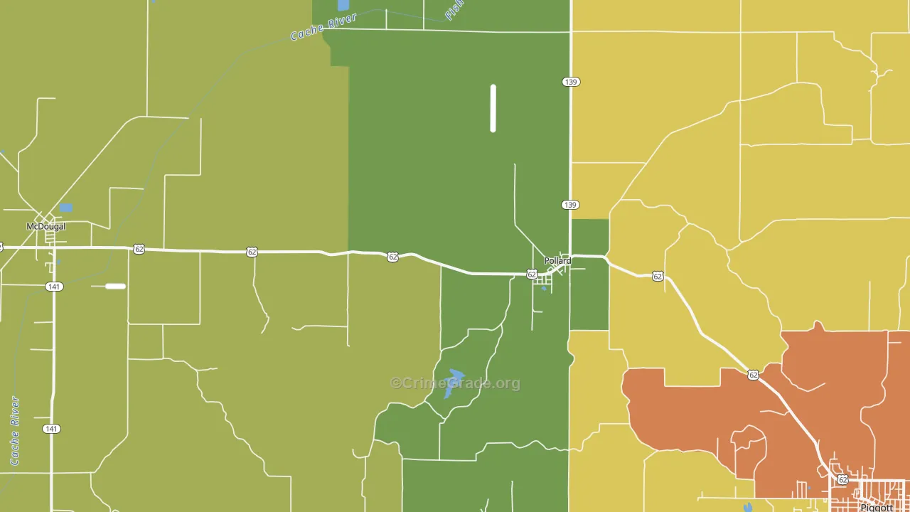 72456, AR Map of Drug-Related Crime Rates