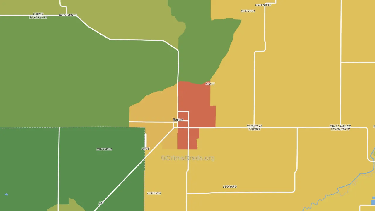 72461, AR Map of Drug-Related Crime Rates