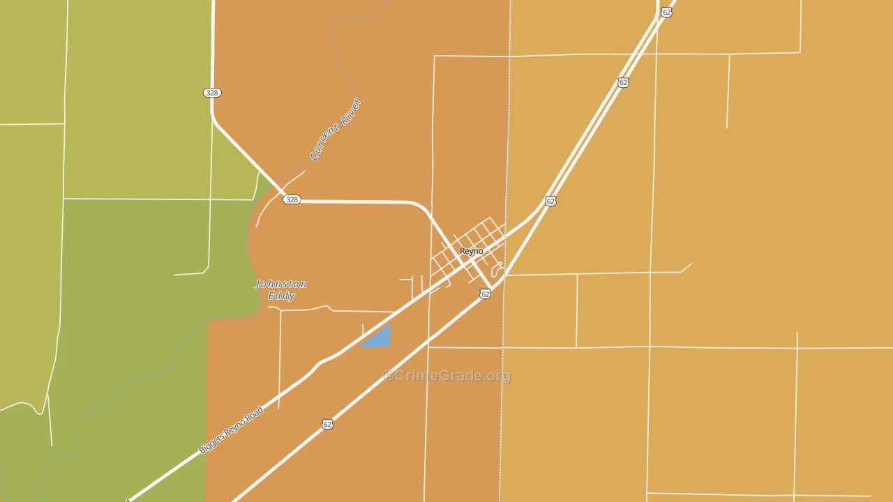 72462, AR Map of Drug-Related Crime Rates