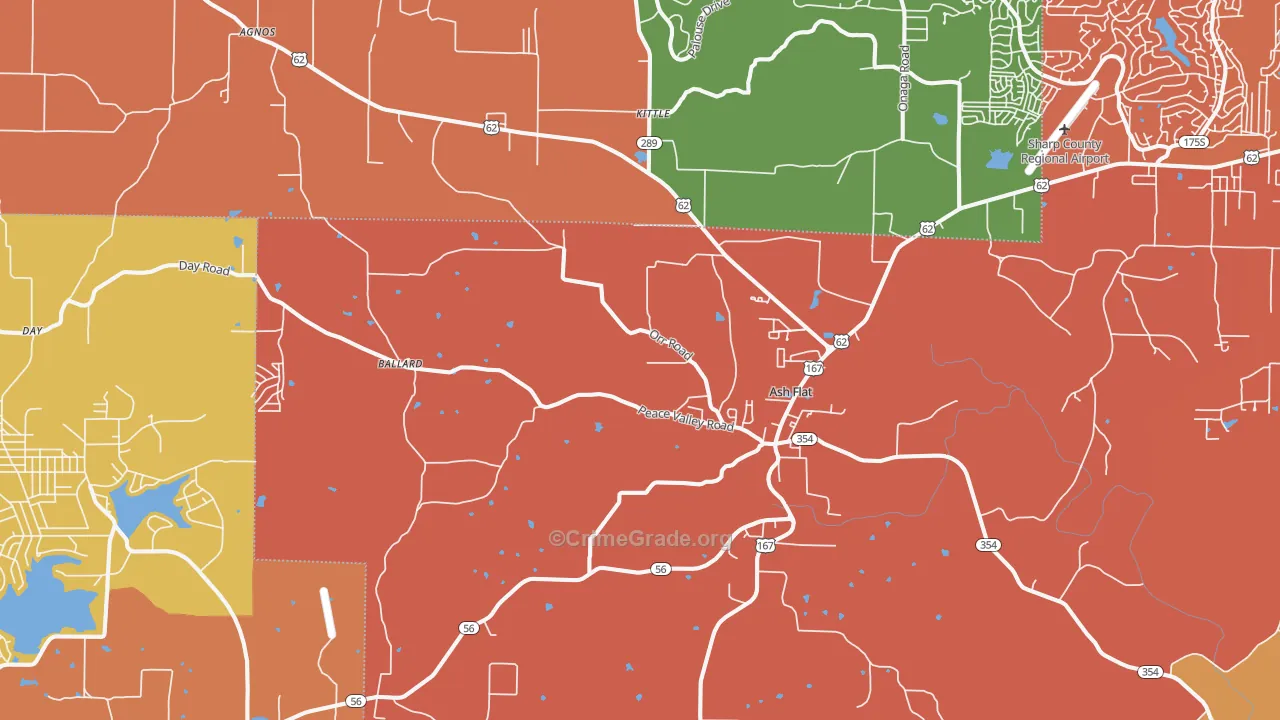 72513, AR Map of Drug-Related Crime Rates