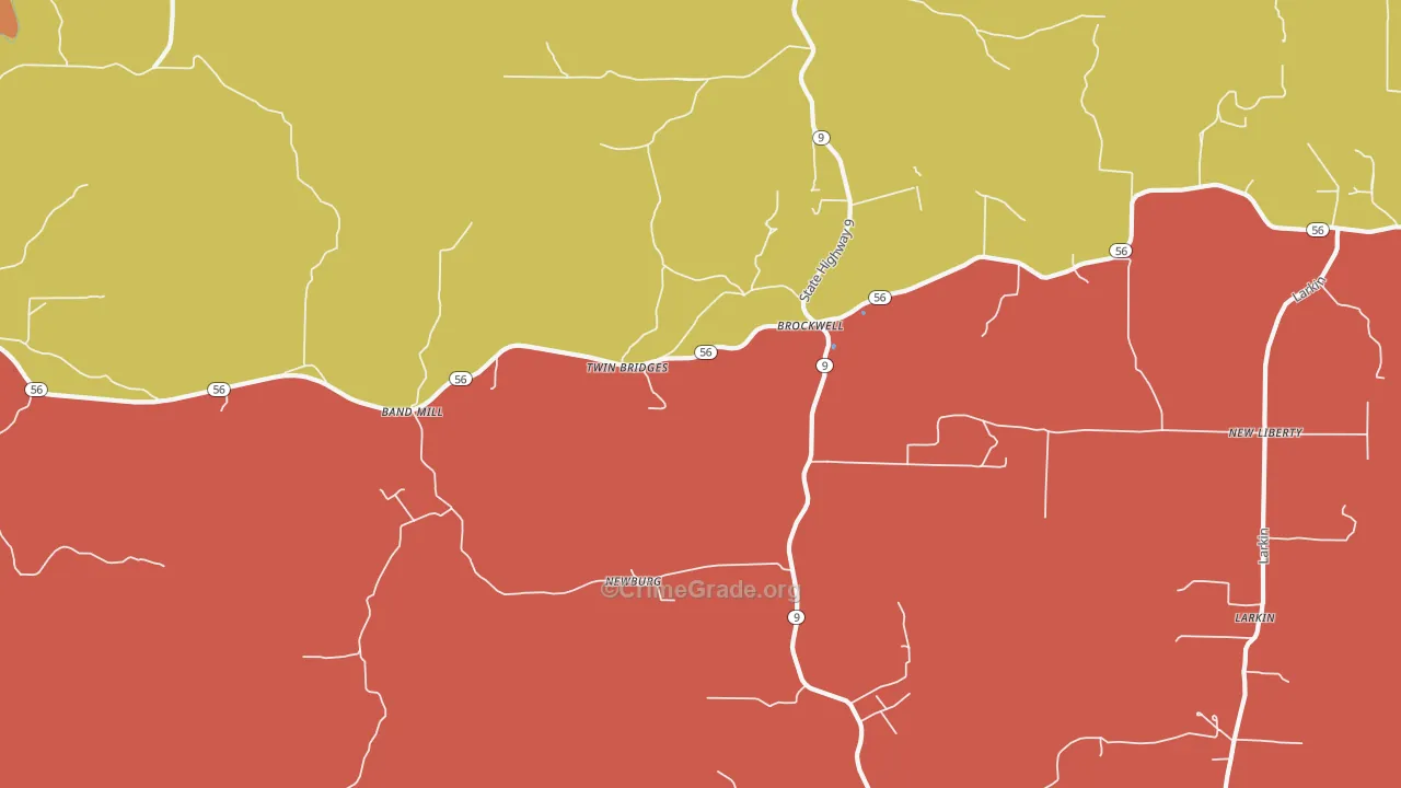 72517, AR Map of Drug-Related Crime Rates