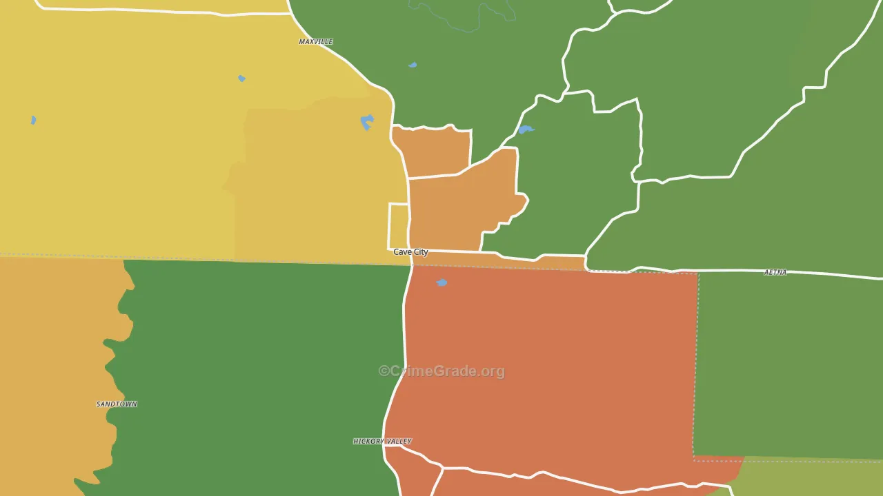 72521, AR Map of Drug-Related Crime Rates