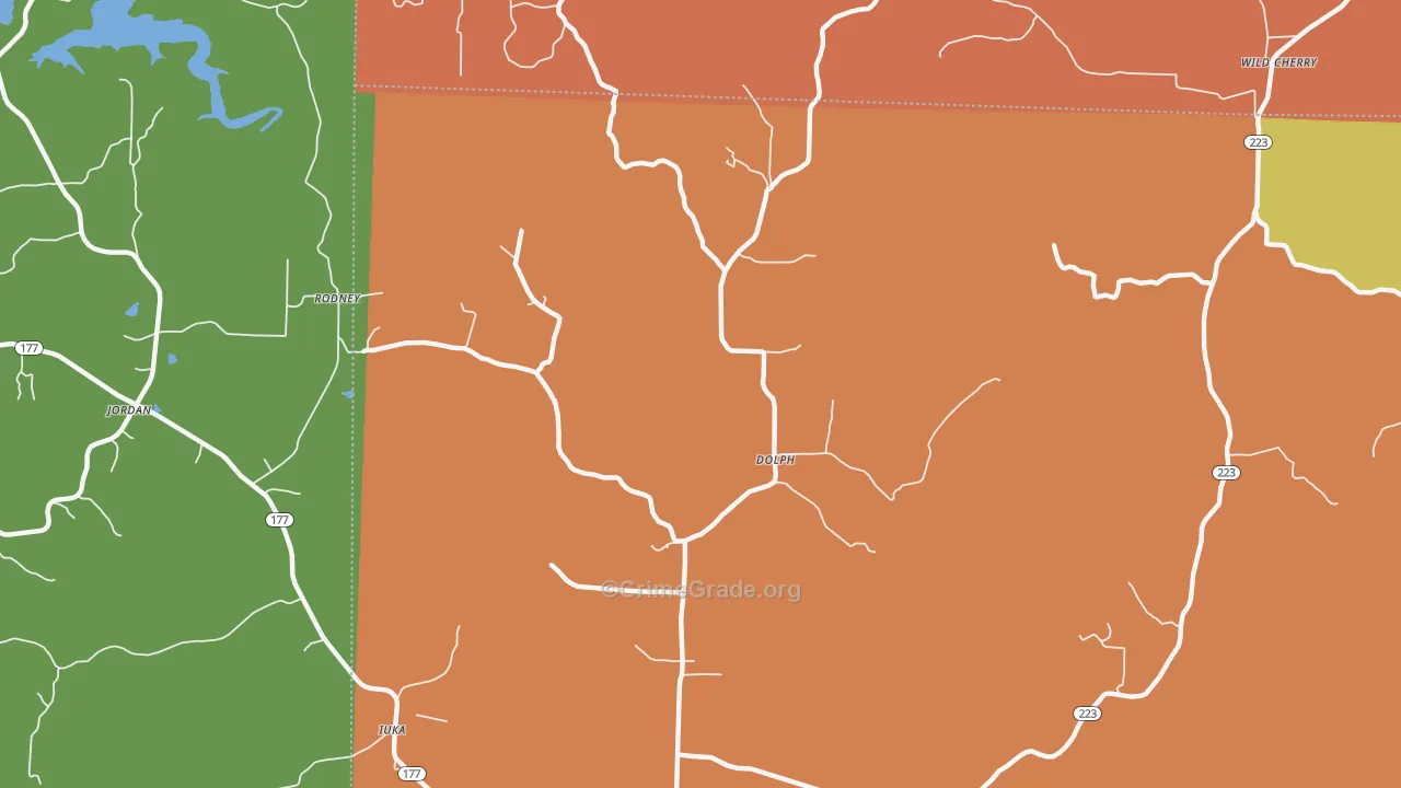 72528, AR Map of Drug-Related Crime Rates