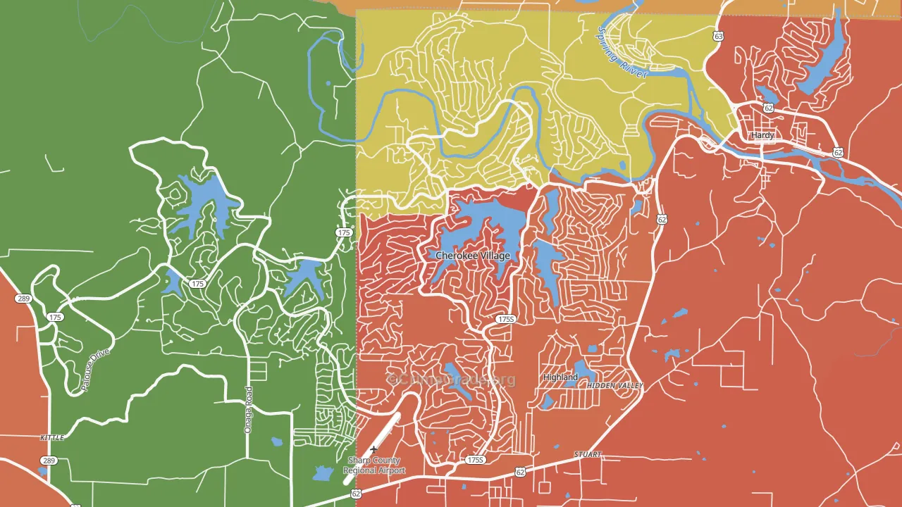 72529, AR Map of Drug-Related Crime Rates