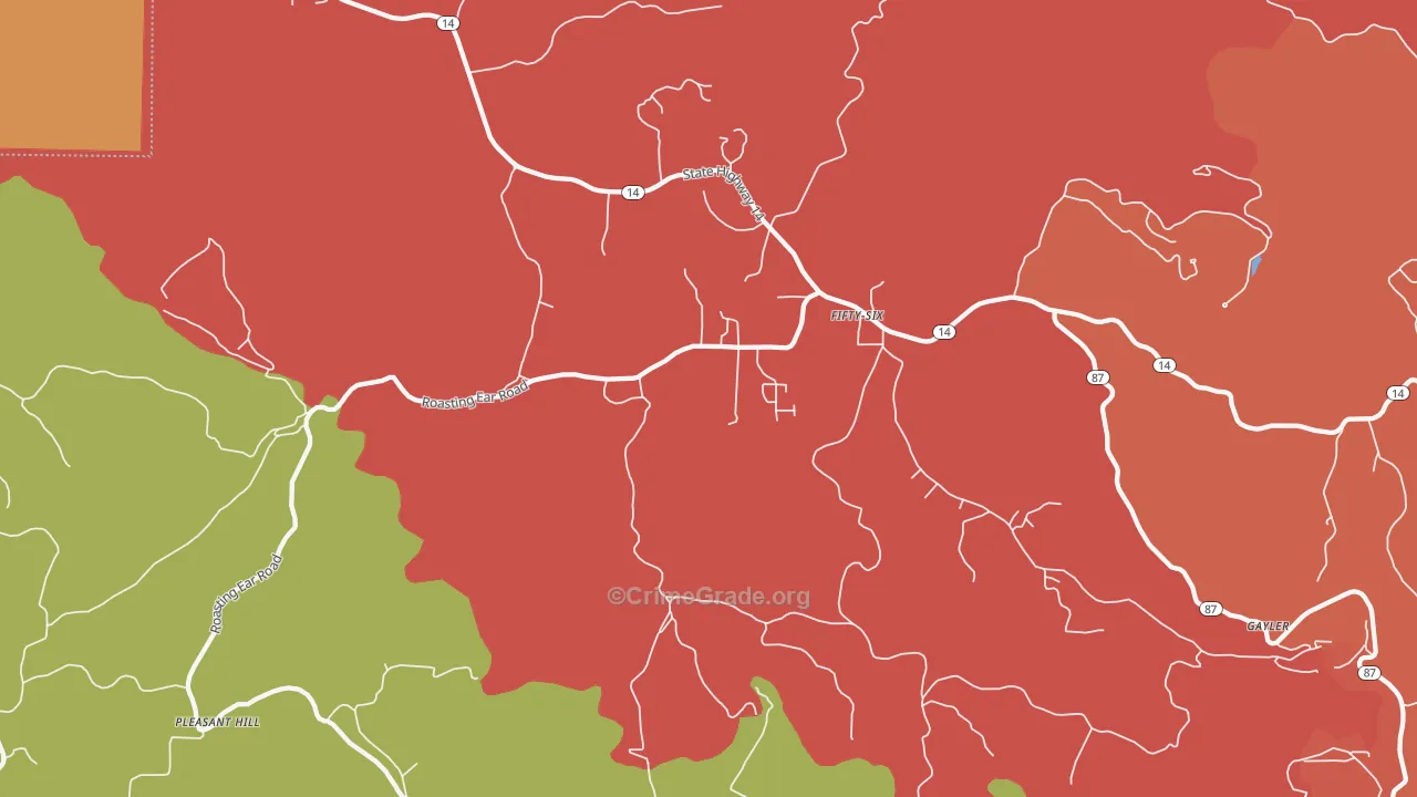 72533, AR Map of Drug-Related Crime Rates