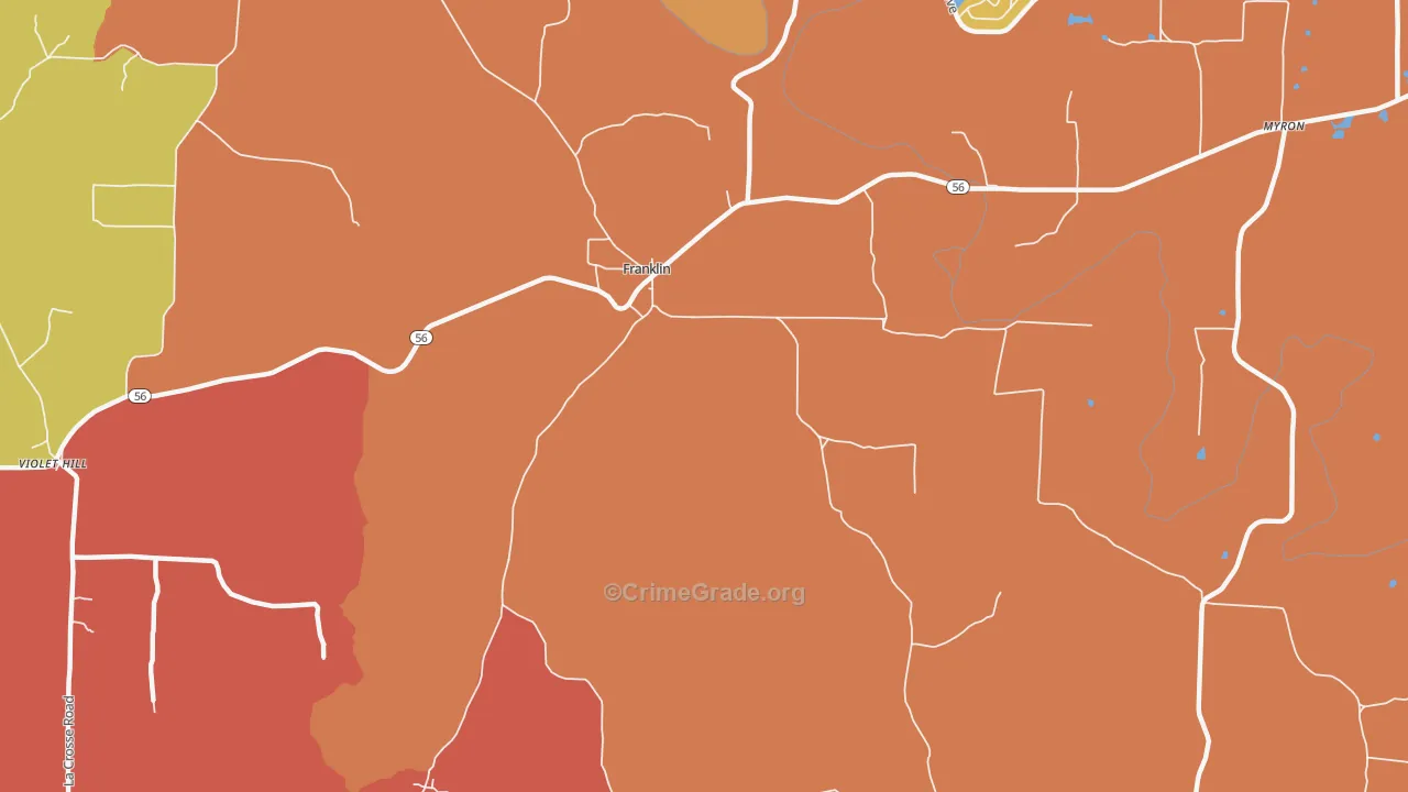 72536, AR Map of Drug-Related Crime Rates
