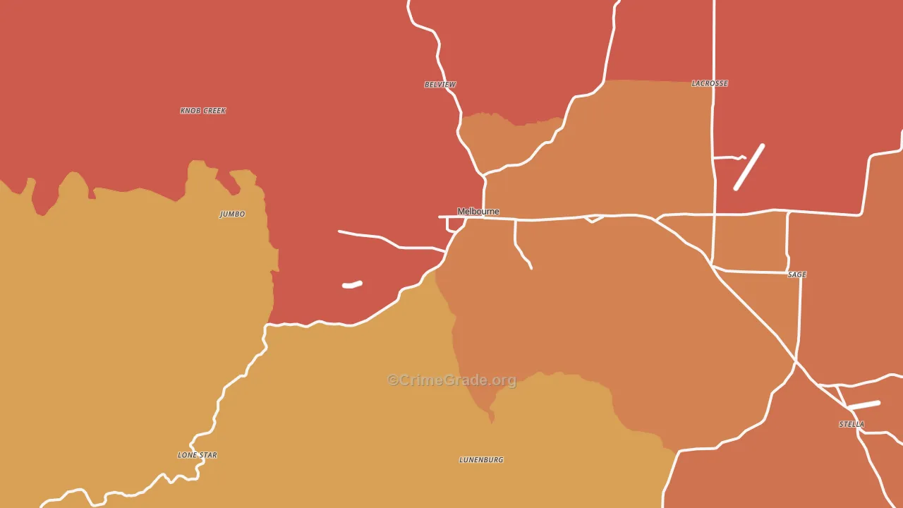 72556, AR Map of Drug-Related Crime Rates