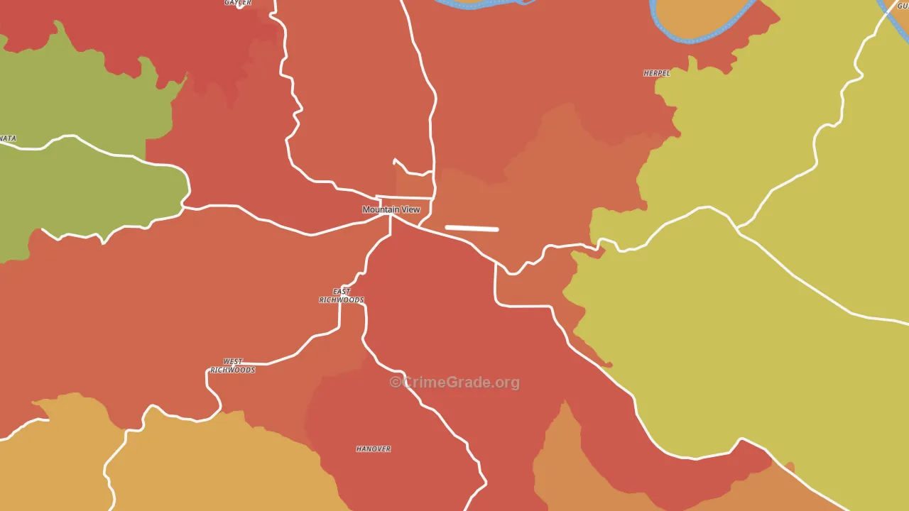 72560, AR Map of Drug-Related Crime Rates