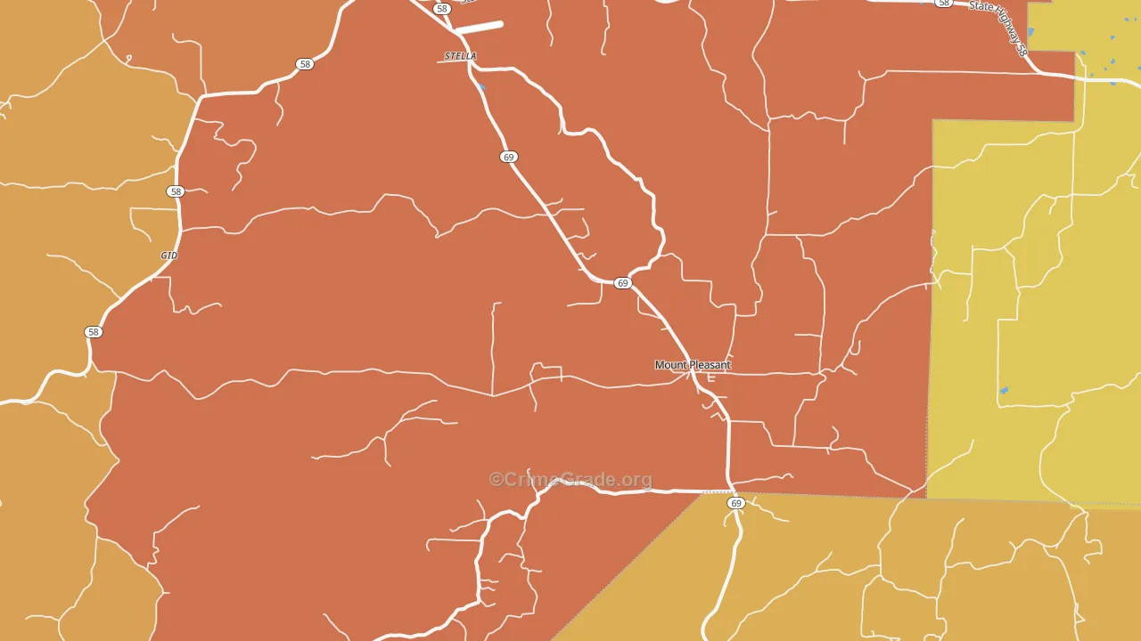 72561, AR Map of Drug-Related Crime Rates
