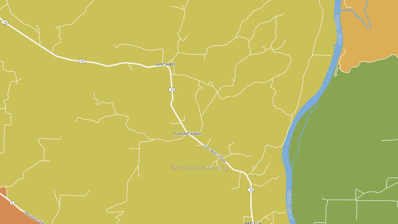 72567, AR Map of Drug-Related Crime Rates