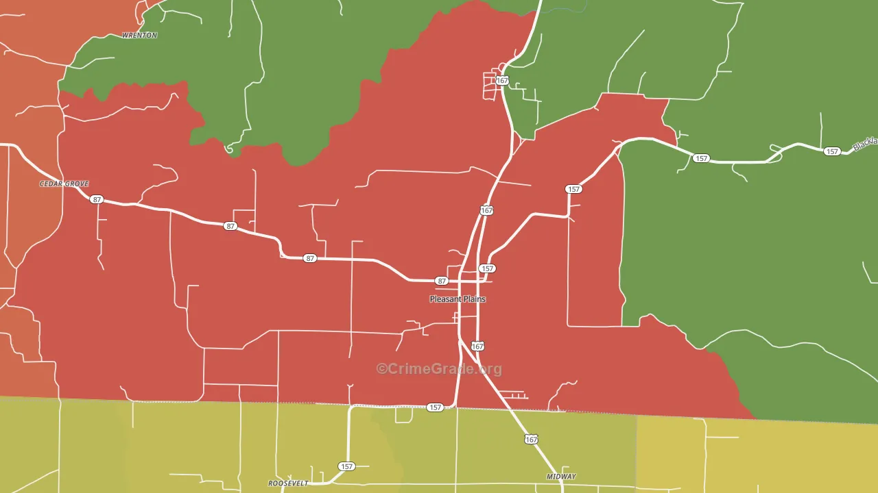 72568, AR Map of Drug-Related Crime Rates