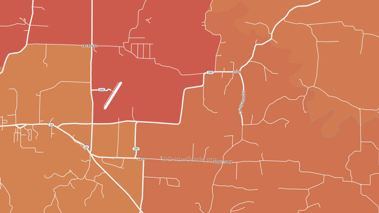 72573, AR Map of Drug-Related Crime Rates