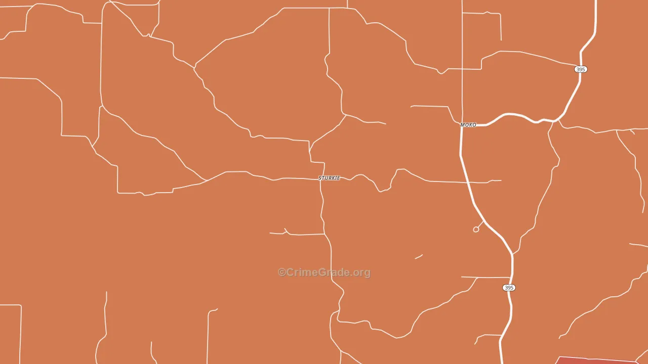 72578, AR Map of Drug-Related Crime Rates
