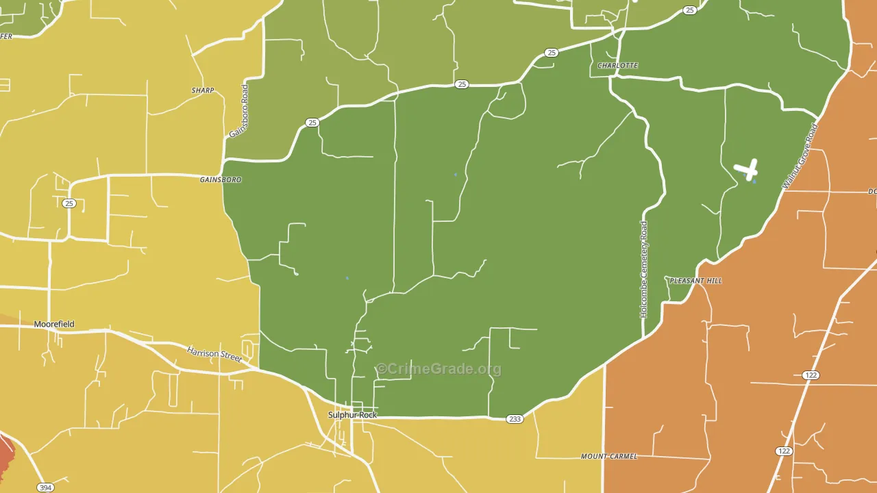 72579, AR Map of Drug-Related Crime Rates