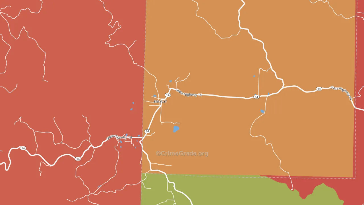 72617, AR Map of Drug-Related Crime Rates
