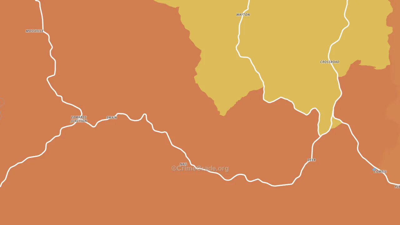 72628, AR Map of Drug-Related Crime Rates