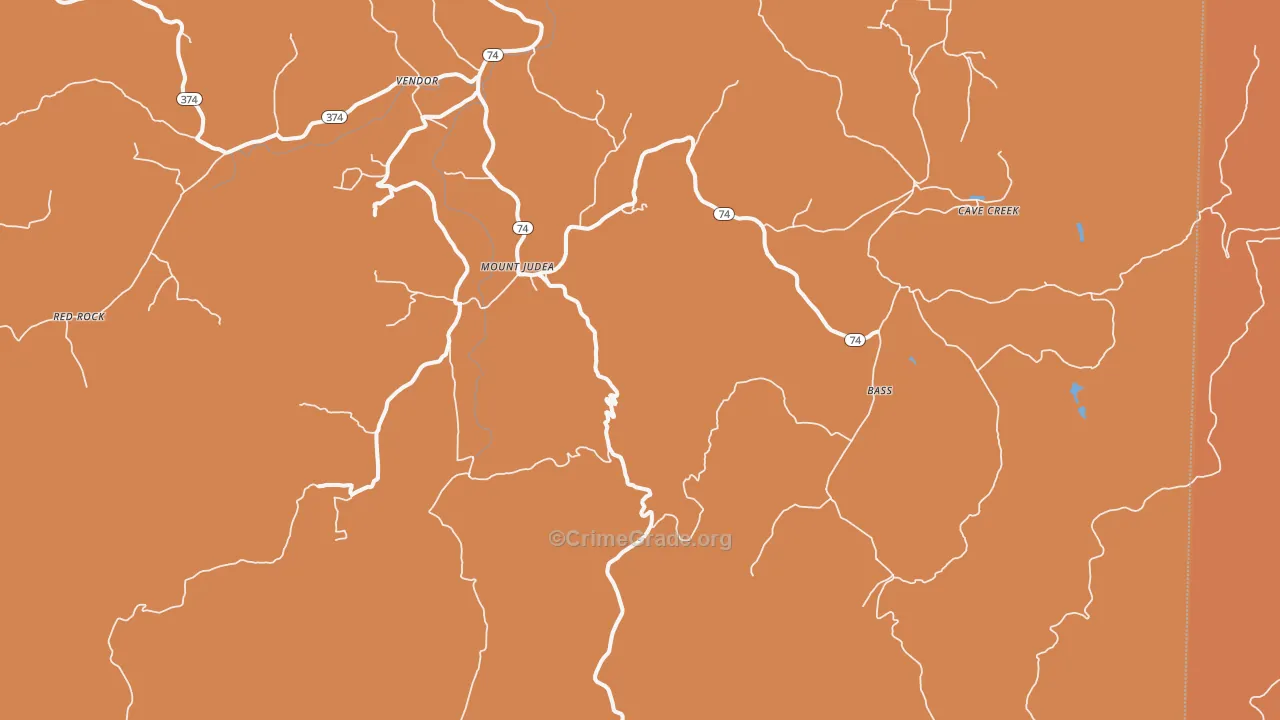 72655, AR Map of Drug-Related Crime Rates