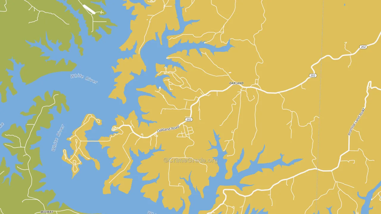 72661, AR Map of Drug-Related Crime Rates