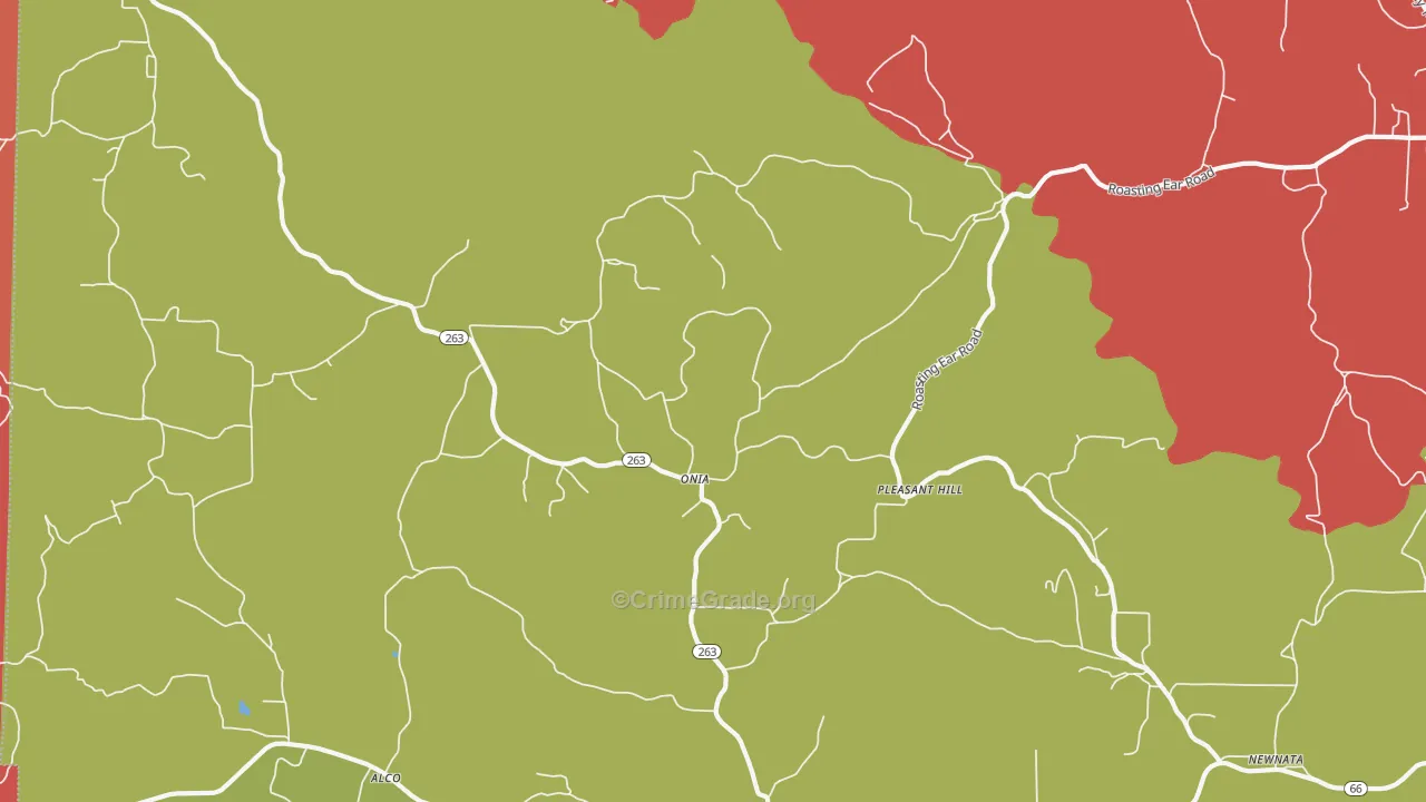 72663, AR Map of Drug-Related Crime Rates