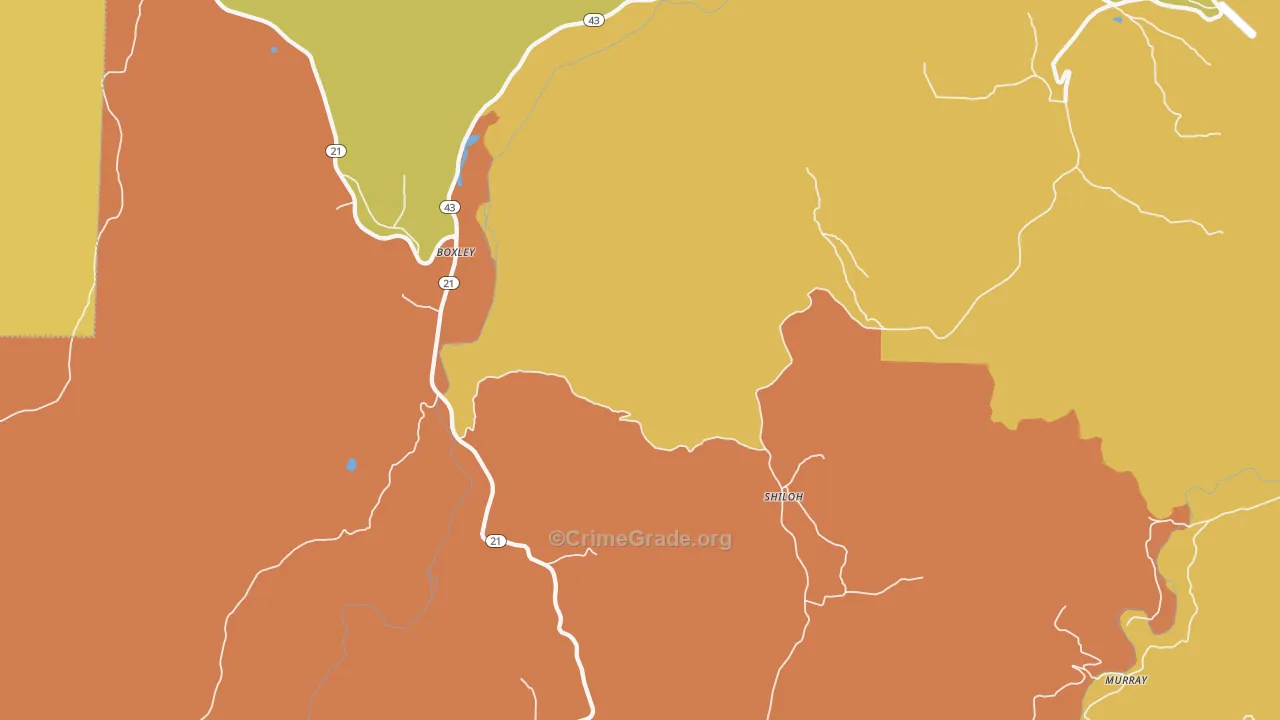 72670, AR Map of Drug-Related Crime Rates