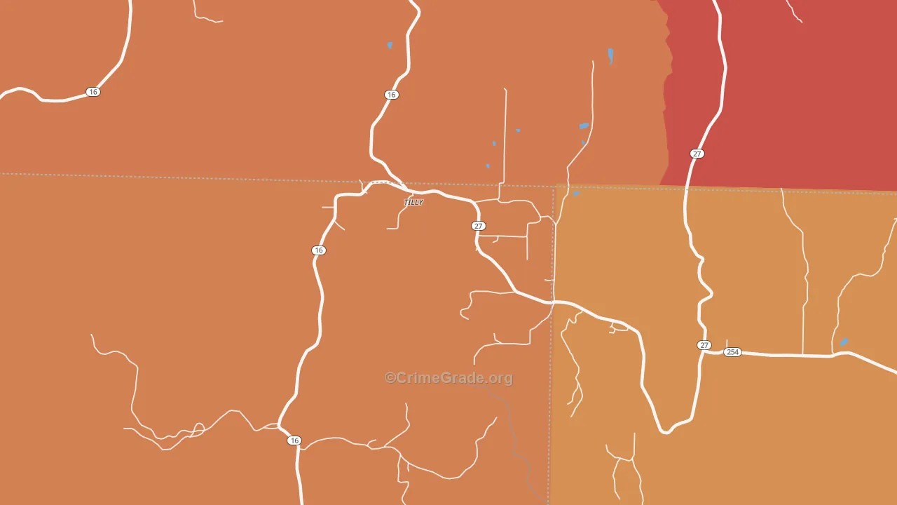 72679, AR Map of Drug-Related Crime Rates