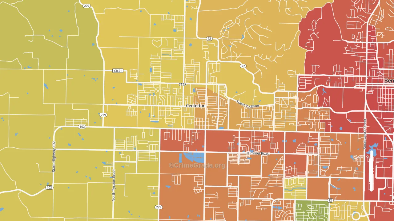 72719, AR Map of Drug-Related Crime Rates