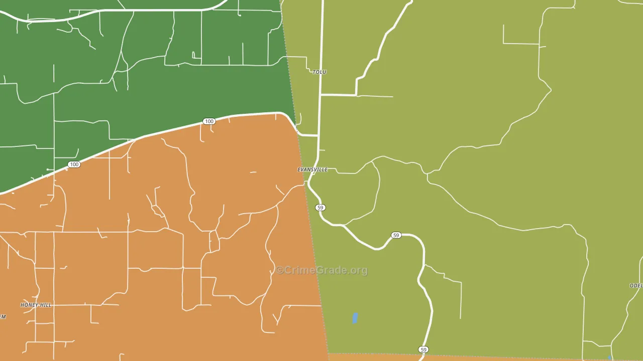 72729, AR Map of Drug-Related Crime Rates