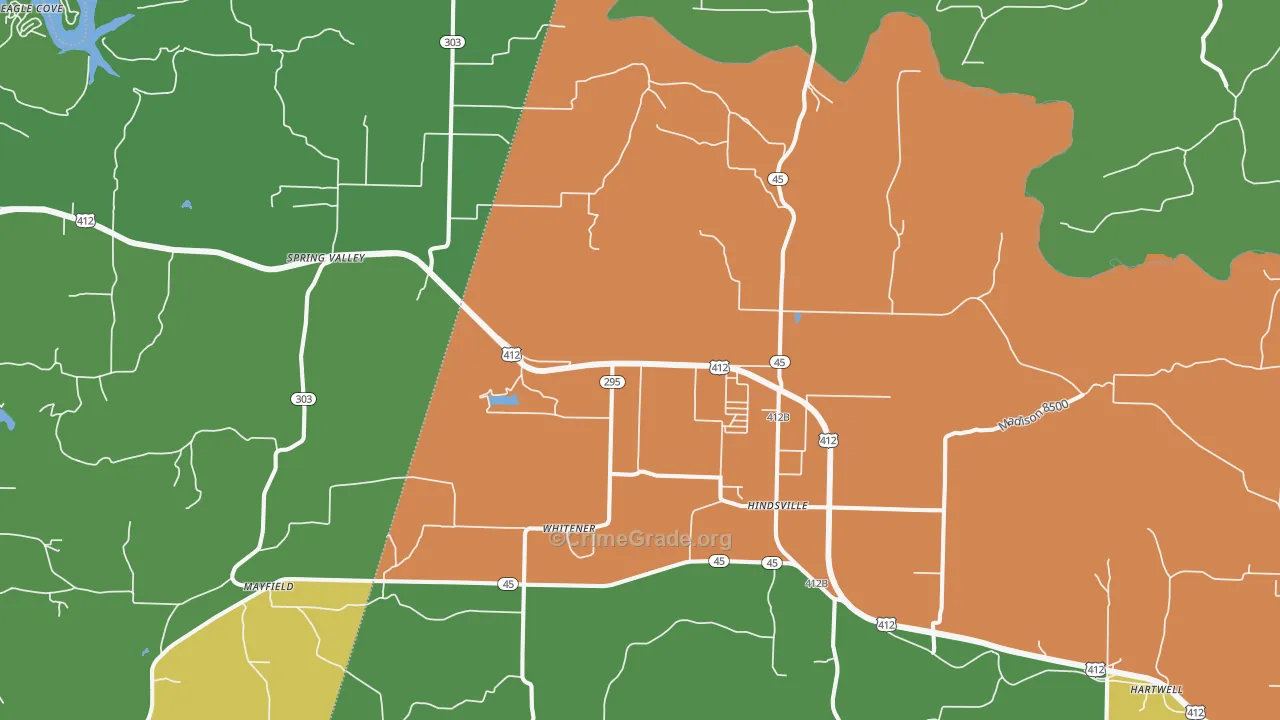 72738, AR Map of Drug-Related Crime Rates