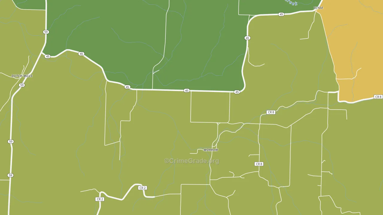 72749, AR Map of Drug-Related Crime Rates