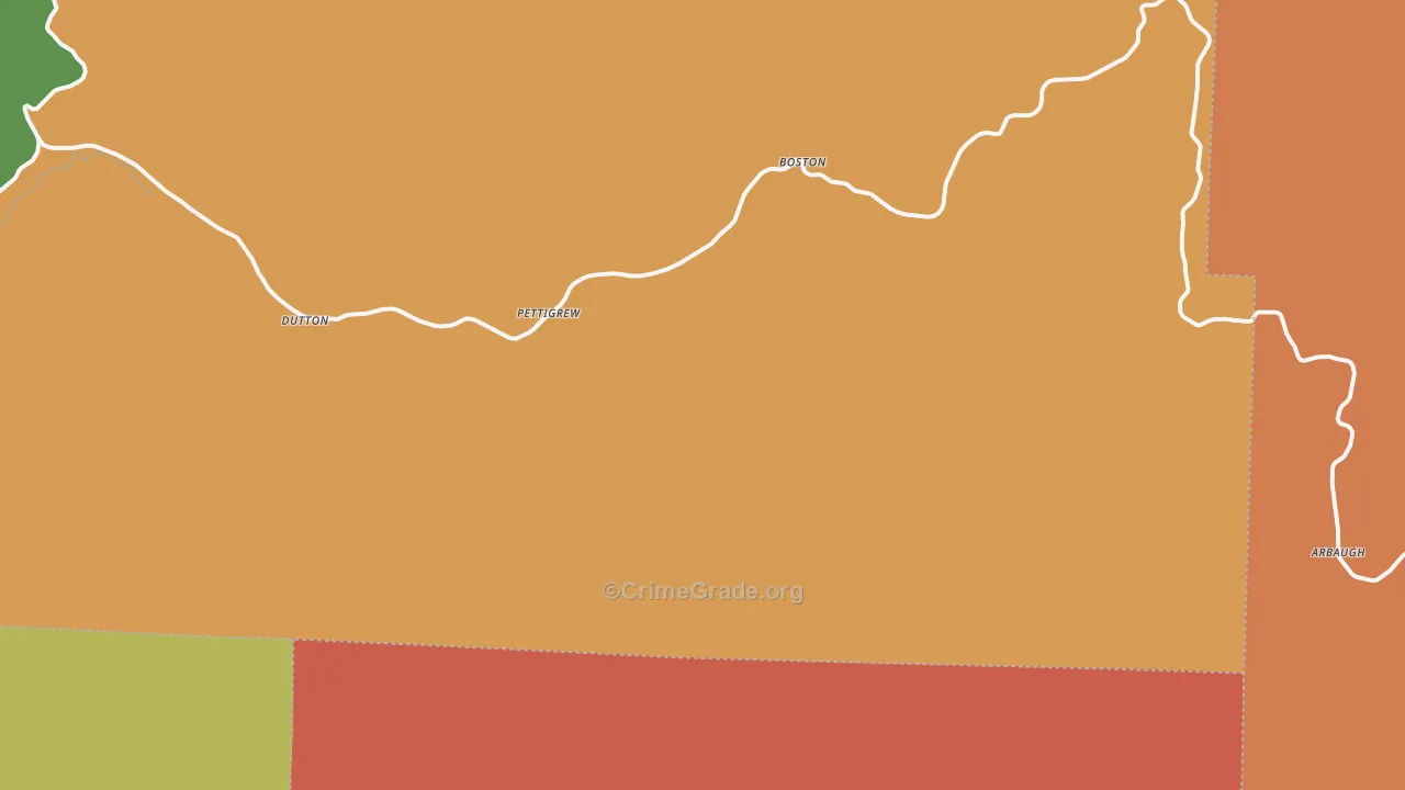 72752, AR Map of Drug-Related Crime Rates