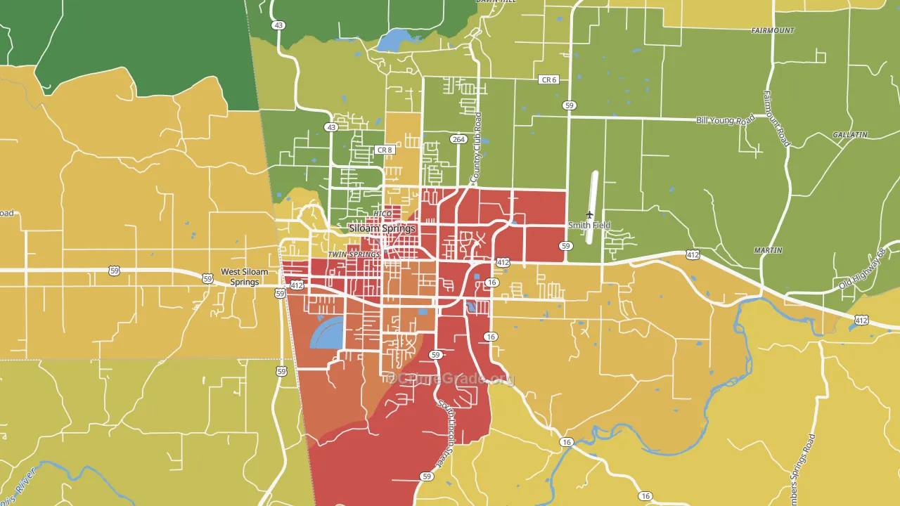 72761, AR Map of Drug-Related Crime Rates