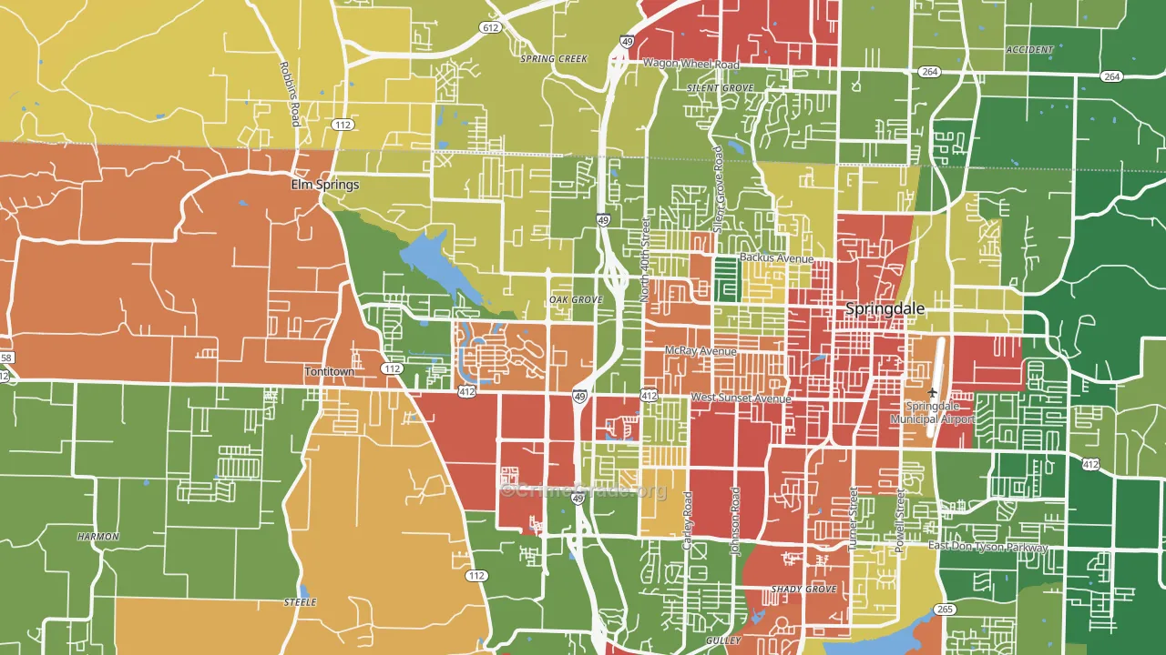 72762, AR Map of Drug-Related Crime Rates