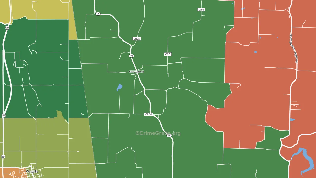 72769, AR Map of Drug-Related Crime Rates