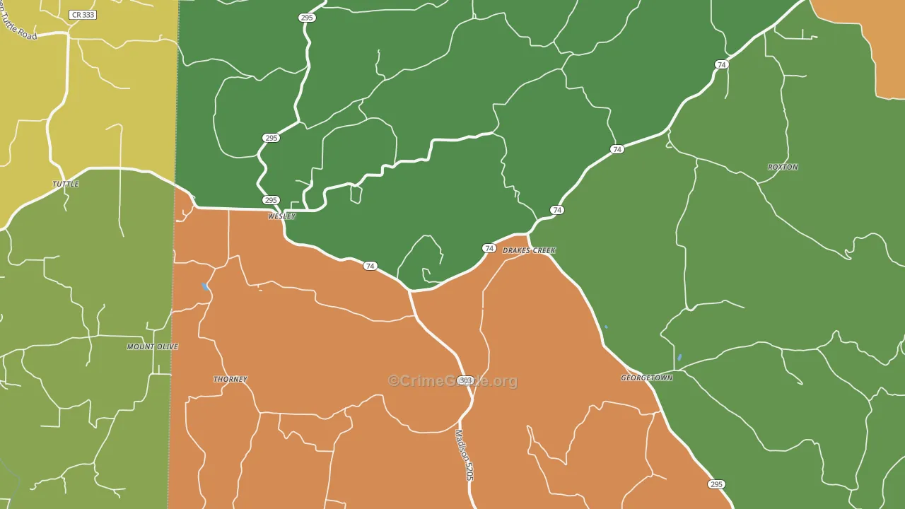 72773, AR Map of Drug-Related Crime Rates