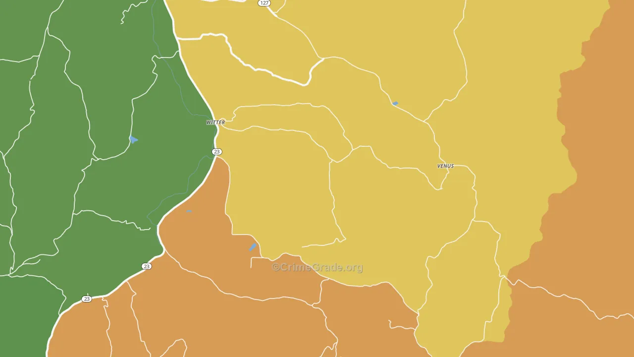72776, AR Map of Drug-Related Crime Rates