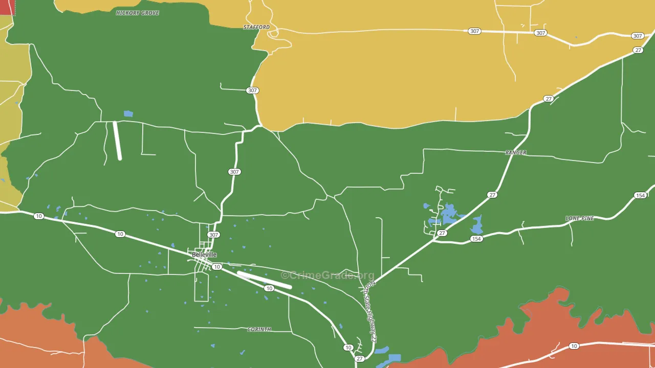 72824, AR Map of Drug-Related Crime Rates