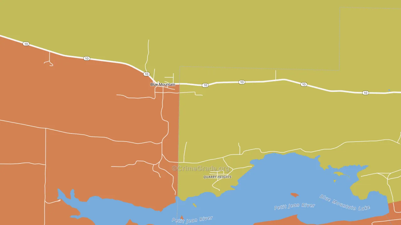 72826, AR Map of Drug-Related Crime Rates