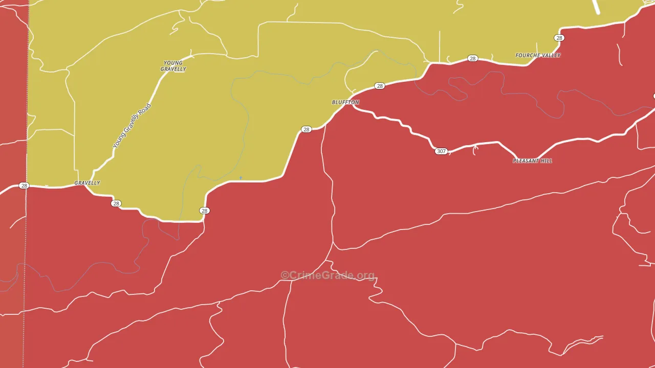 72827, AR Map of Drug-Related Crime Rates