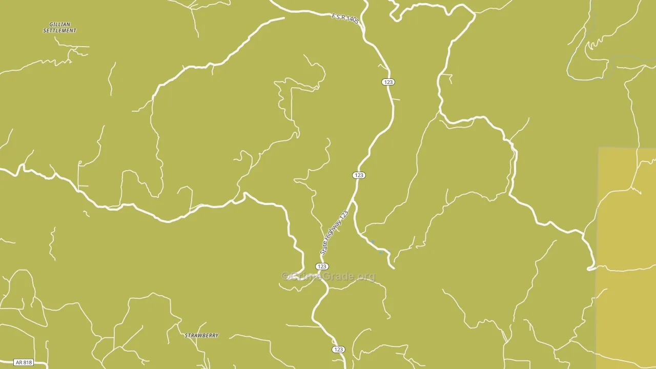 72839, AR Map of Drug-Related Crime Rates