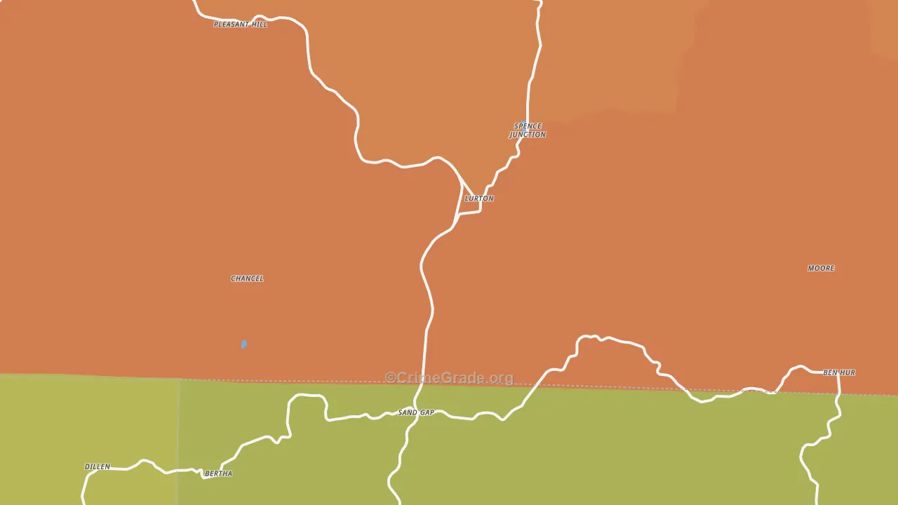 72856, AR Map of Drug-Related Crime Rates