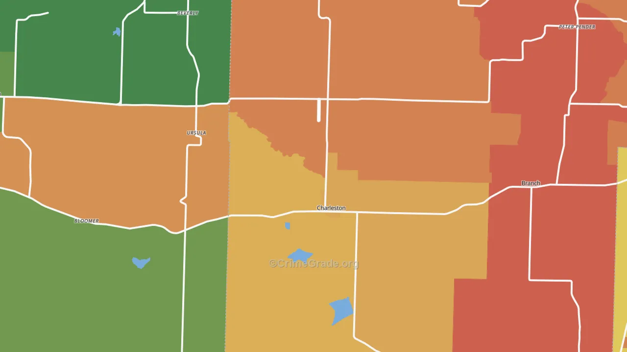 72933, AR Map of Drug-Related Crime Rates
