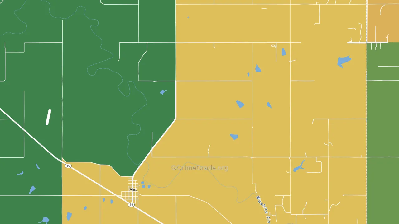 73002, OK Map of Drug-Related Crime Rates