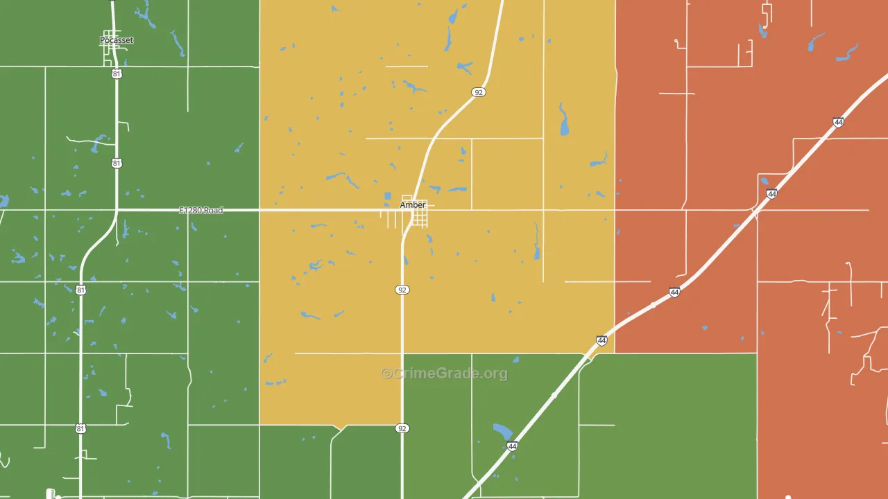 73004, OK Map of Drug-Related Crime Rates