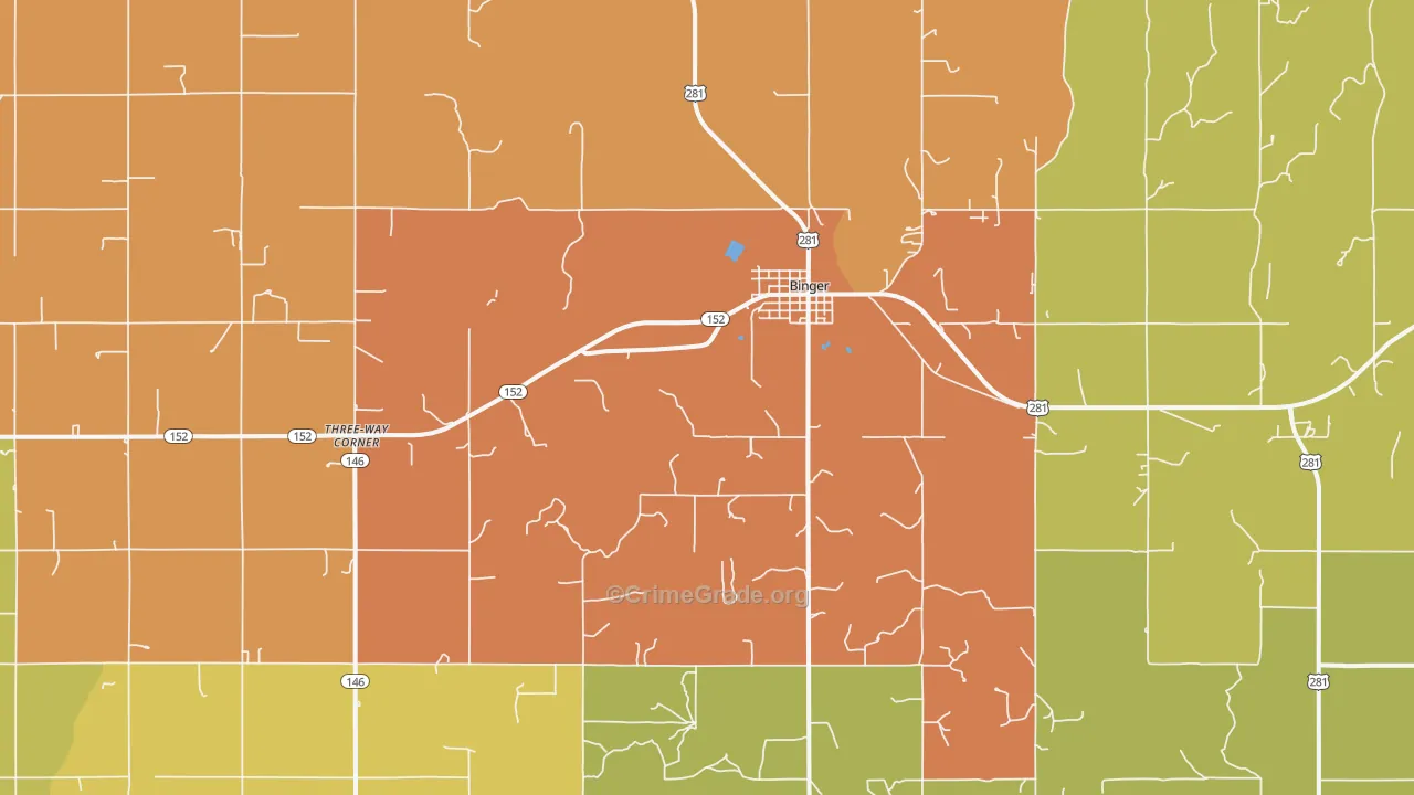 73009, OK Map of Drug-Related Crime Rates