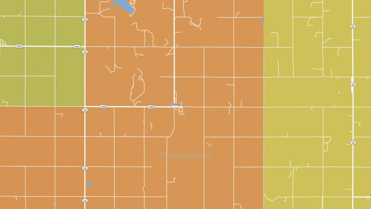 73021, OK Map of Drug-Related Crime Rates