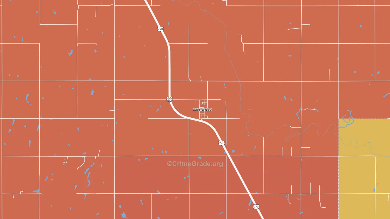 73043, OK Map of Drug-Related Crime Rates