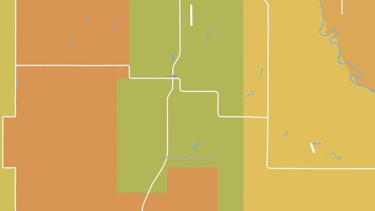 73047, OK Map of Drug-Related Crime Rates