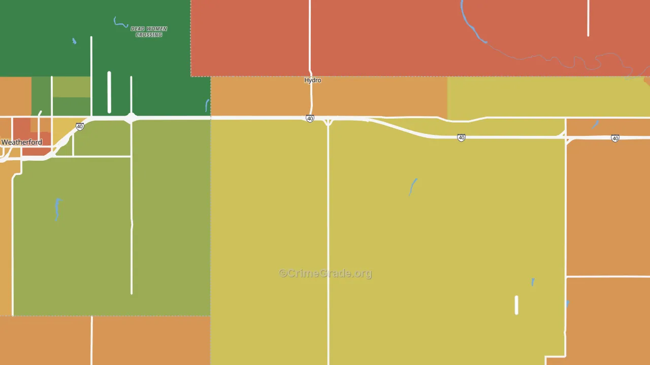 73048, OK Map of Drug-Related Crime Rates